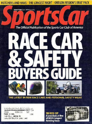 SPORTS CAR 2002 MAR - RACE CAR & SAFETY BUYERS GUIDE, HUTCHENS & HANS